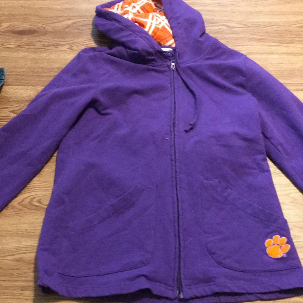 Purple/Plaid -Clemson Jacket - W. Small -Worn Once
